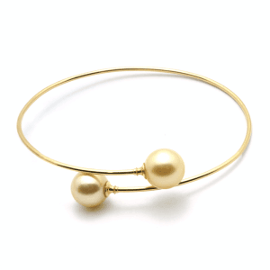 Golden South Sea Pearl Classics Crossover Cuff Bangle