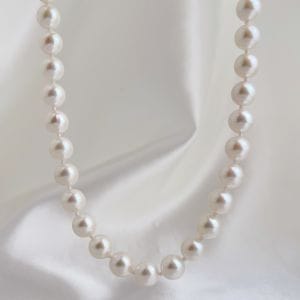 AAA 6.5-7mm White Japanese Akoya Pearl Necklace